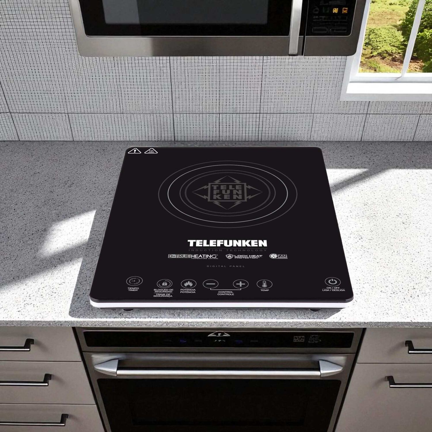 Cocina El&eacute;ctrica Encimera De Inducci&oacute;n Touch 2100w/ 60&deg;/240&deg; image number 3.0