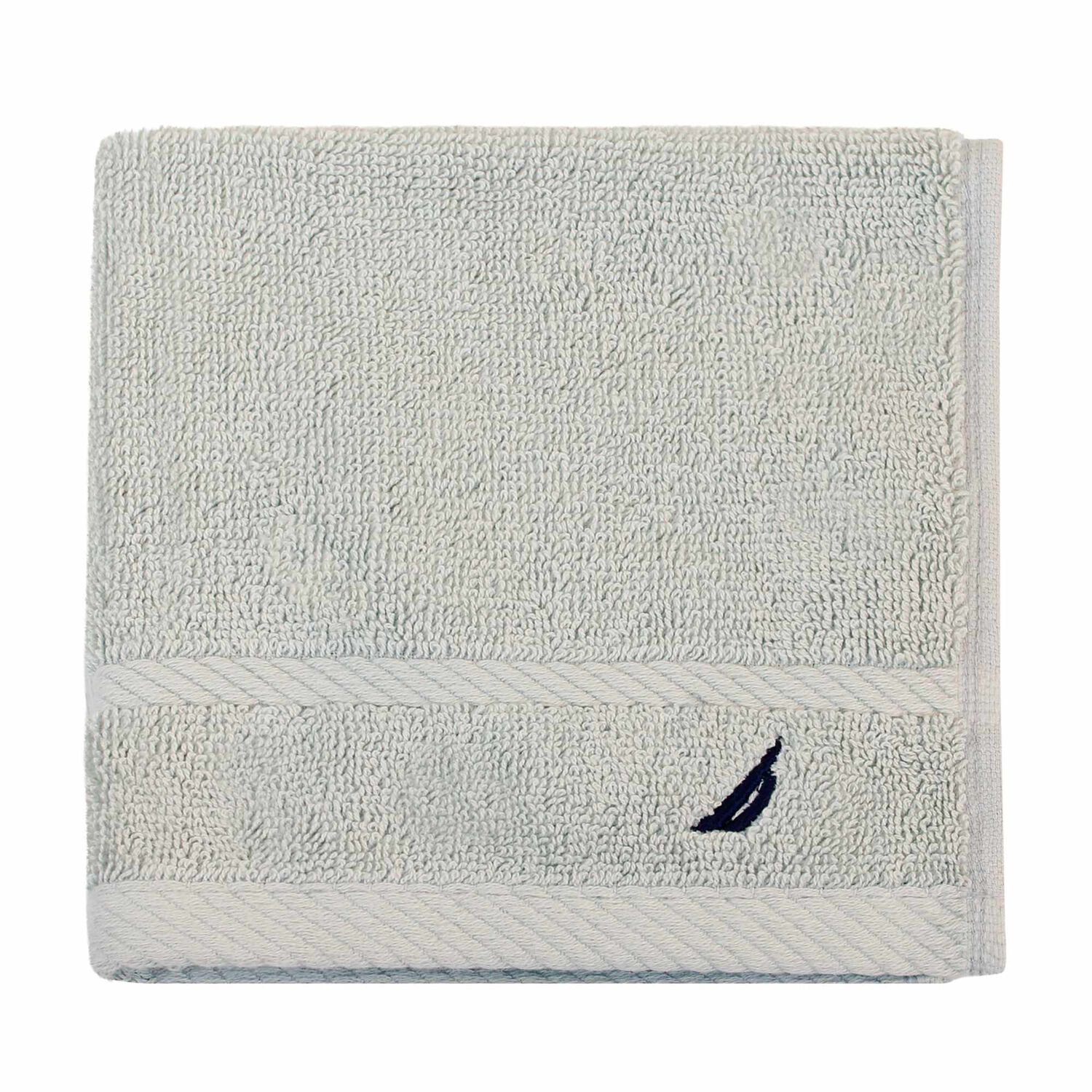 Toalla De Cara Signature Nautica 100% Algod&oacute;n 33x33cm Premium Gris Claro image number 1.0