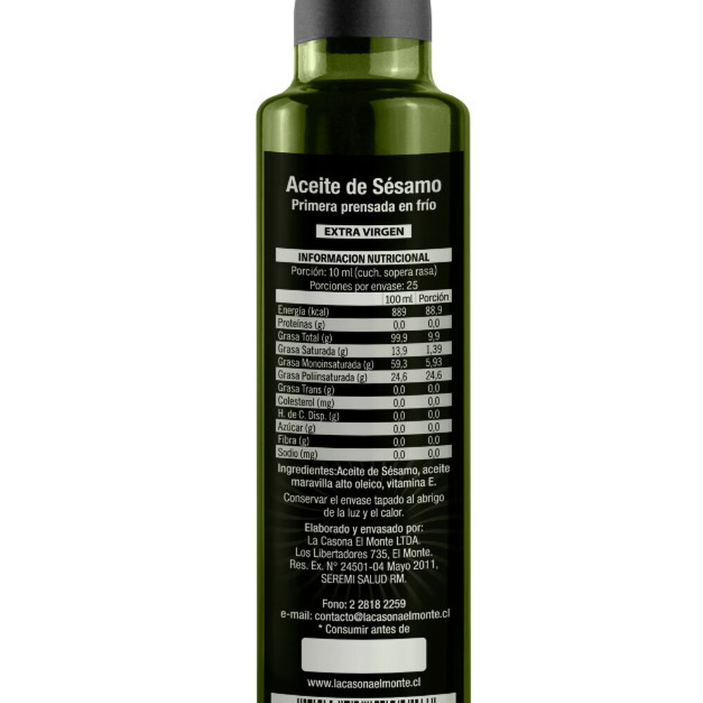 Aceite Gourmet De Sésamo - 250 Ml image number 1.0