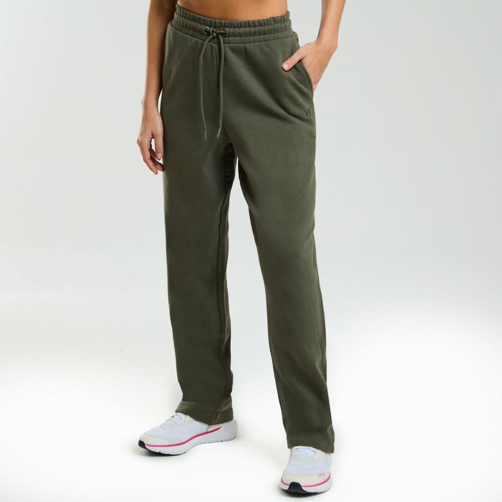 Pantalón De Buzo Deportivo Básico Mujer Wetland image number 2.0