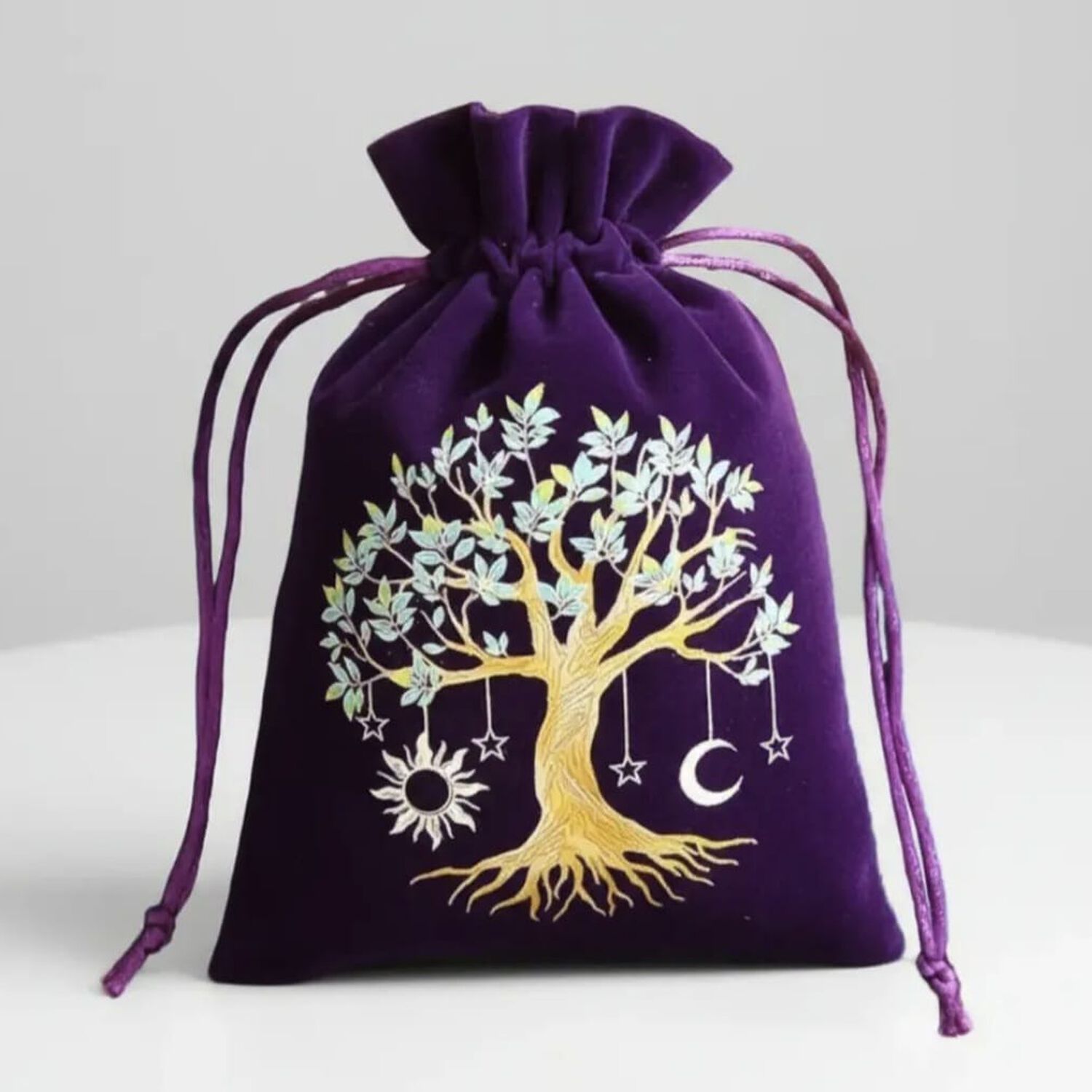 Bolsa De Terciopelo Para Cartas De Tarot &Aacute;rbol De La Vida image number 2.0