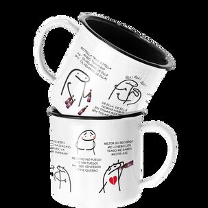 Taza Enlozada Lechera Christian Nodal Botella Tras Botella Taza Enlozada Lechera Christian Nodal Botella Tras Botella