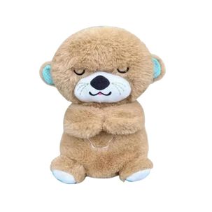 Nutria Peluche Relajante Luz Musical Juguete Respiraci&oacute;n