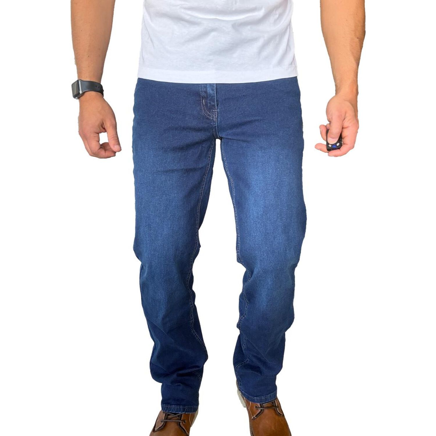 Jeans Elasticados Straight Fit Semirectos image number 7.0
