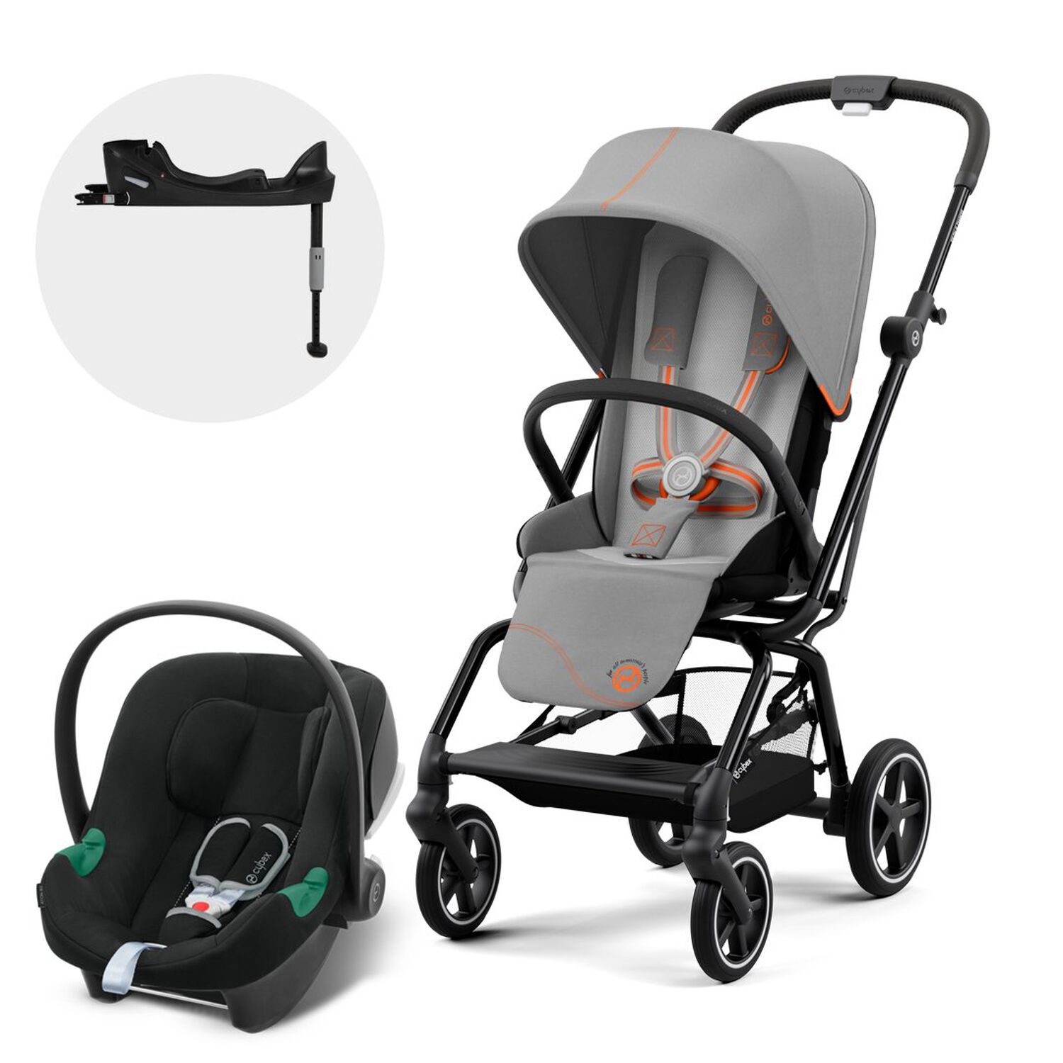 Coche Travel System Eezy S Tw Pl Blk Lg + Aton B2 + Base image number 0.0