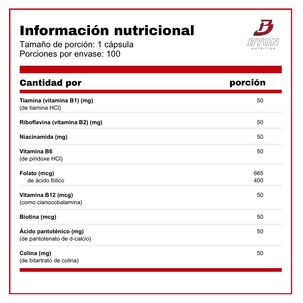 Multi Complejo B Balance B-50 100 C&aacute;psulas
