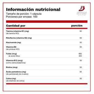 Multi Complejo B Balance B-50 100 C&aacute;psulas