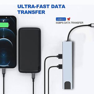 Adaptador Multipuerto Hub Tipo C 8 En 1
