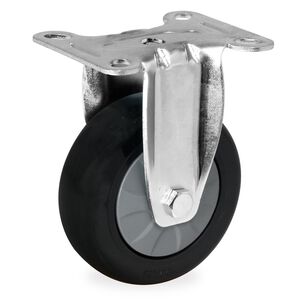 Z03 Pu Rueda Fija Base Plana 100mm - Supo