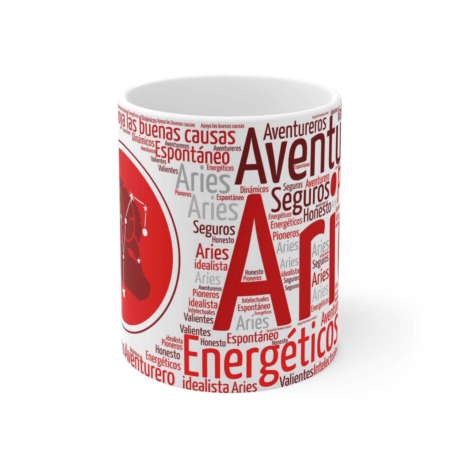 Taza Signo Zodiacal Aries - Cer&aacute;mica Hor&oacute;scopo Astrolog&iacute;a Regalo image number 1.0
