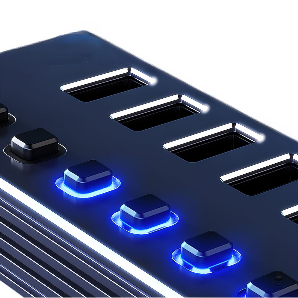 Hub Usb De 7 Puertos 3.0 High Speed + Adaptador Usb-c 5 Gbps image number 2.0