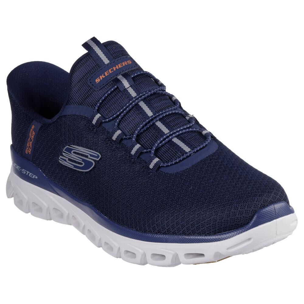 Zapatilla Urbana Hombre Skechers Glide-step Nvy image number 4.0