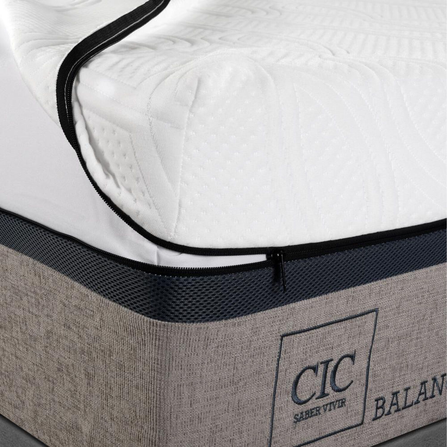 Cama Europea Cic Balance / 2 Plazas / Base Dividida + Set De Maderas image number 2.0