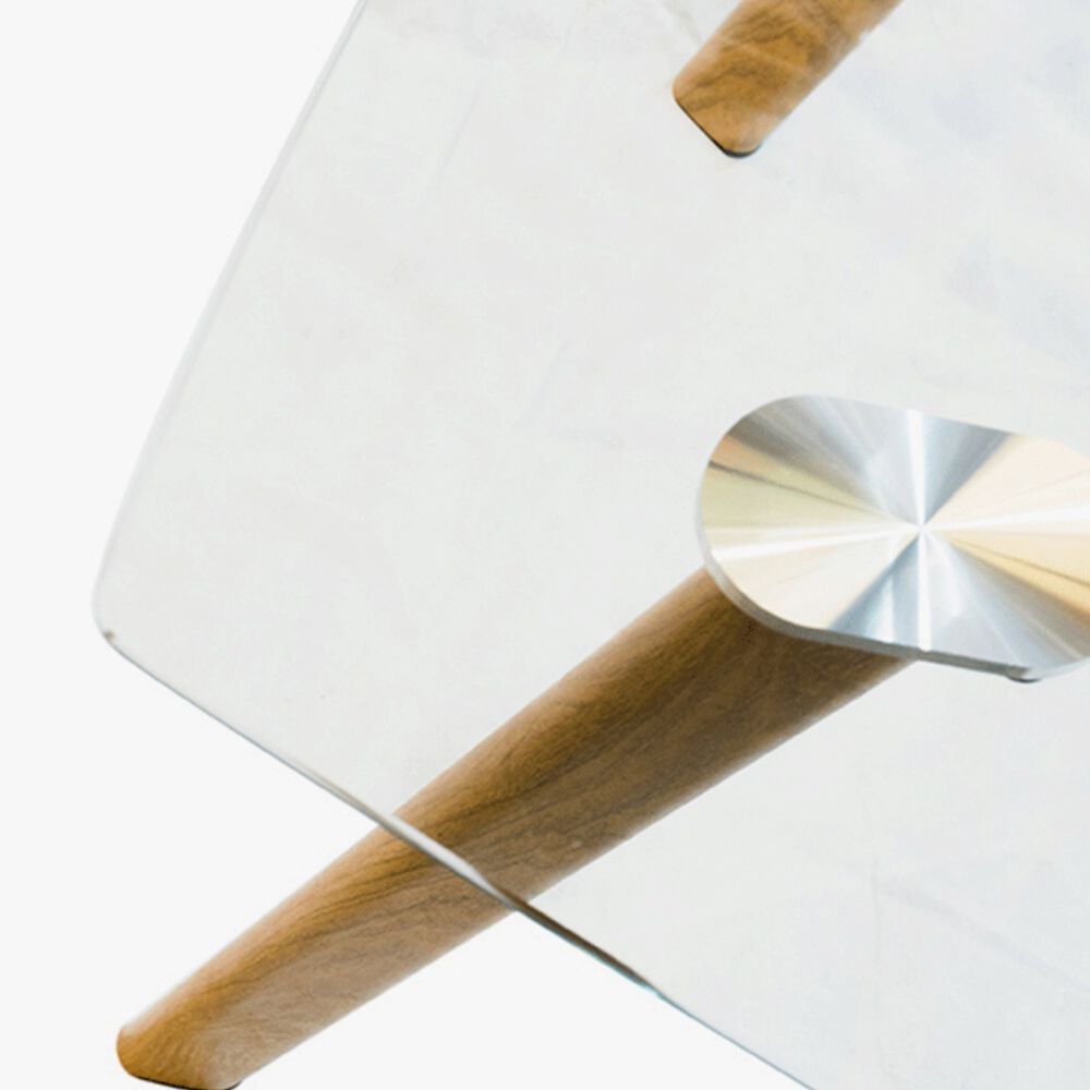 Mesa De Comedor Cristal 80x80cm image number 2.0
