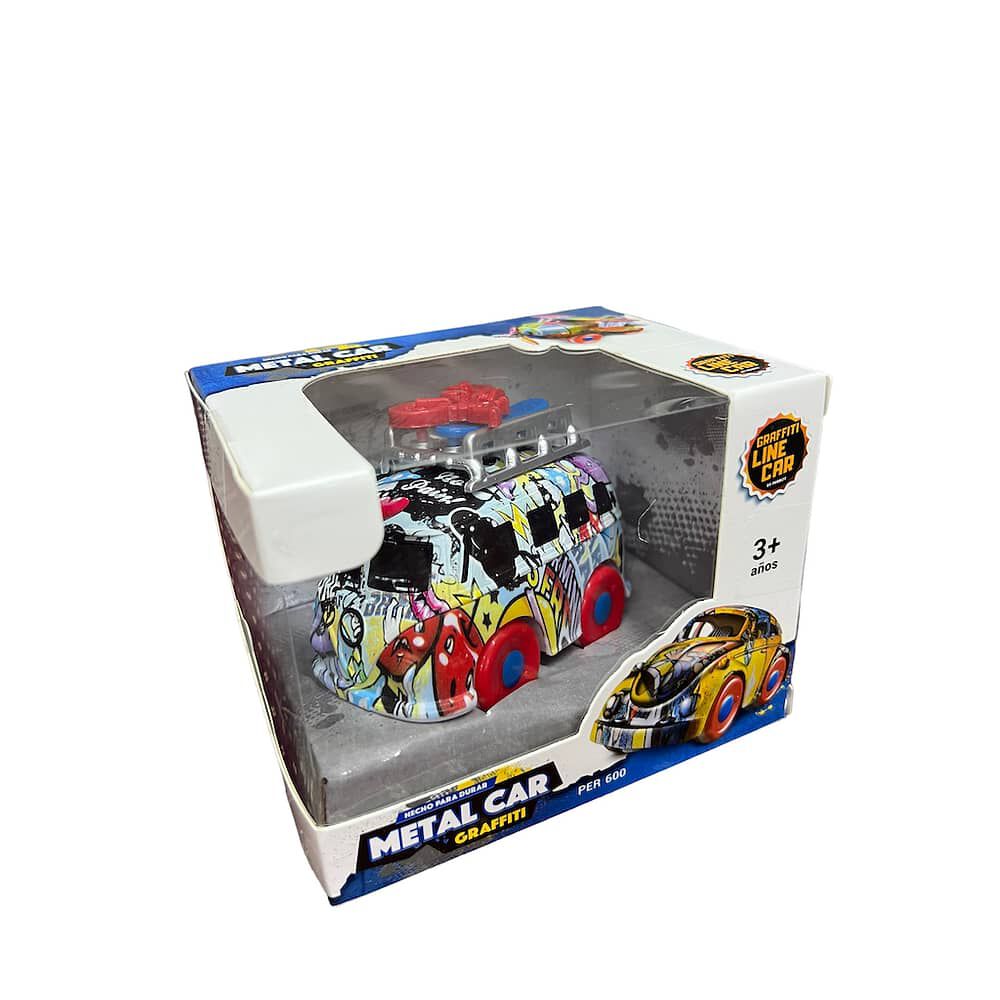 Auto | Camioneta | Moto Metalico Graffiti Juguete Fricci&oacute;n image number 4.0