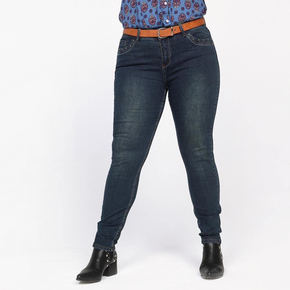 Jeans Mujer Tiro Medio Skinny Sexy large image number 0.0