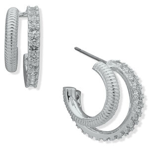 Aros Anne Klein Plateado Mujer 01g00787