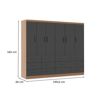 Cl&oacute;set Exit / 8 Puertas / 12 Cajones