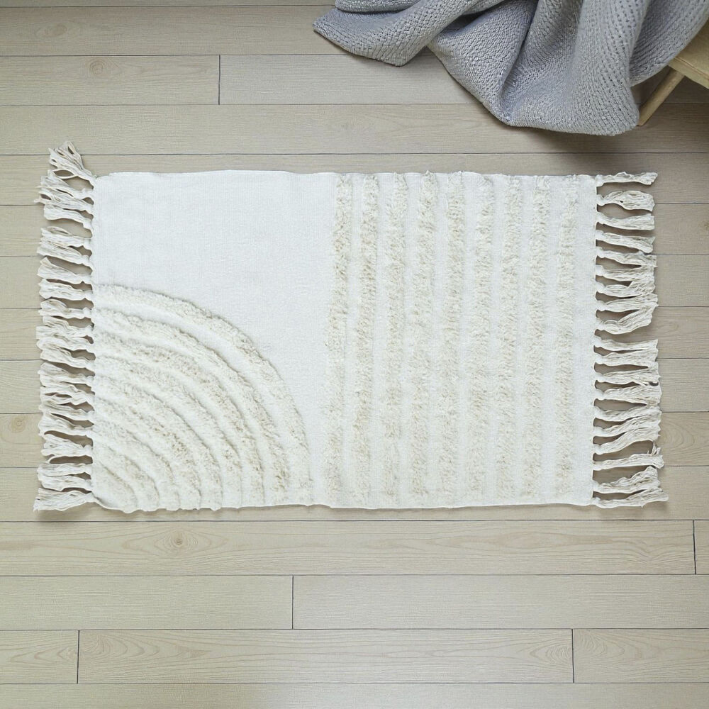 Bajada De Cama Bordada Kilim De Estilo Etnico 60x90cm Md73 image number 3.0