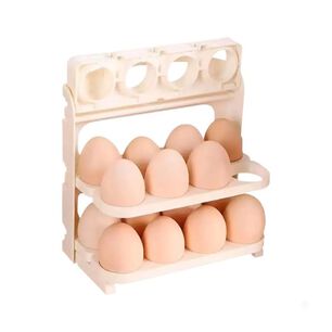 Organizador Porta Huevos Plegable 3 Niveles Soporte Cocina