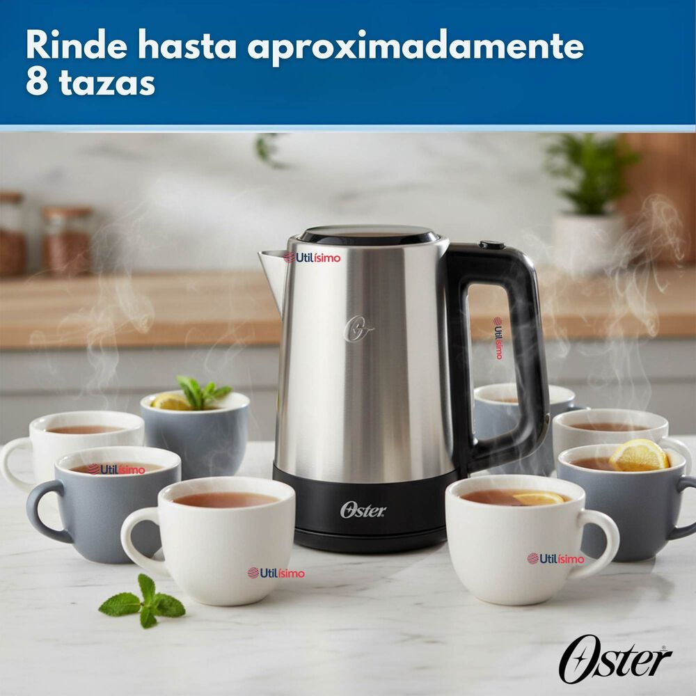 Hervidor El&eacute;ctrico Oster De Acero Inoxidable 1.7 Lt Bvstke671 image number 5.0