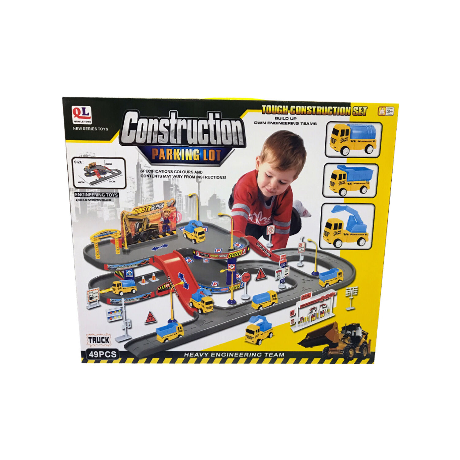 Juego De Construcci&oacute;n Estacionamiento 49 Piezas Y 3 Autos - Ps image number 1.0
