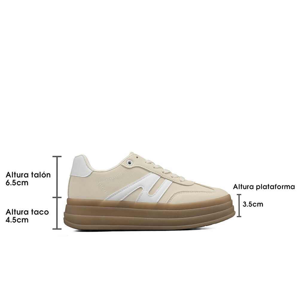 Zapatilla Casual Urbana Plataforma Mujer Weide Sl65 image number 4.0