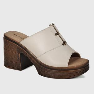 Sandalia Cuero Wilany Beige