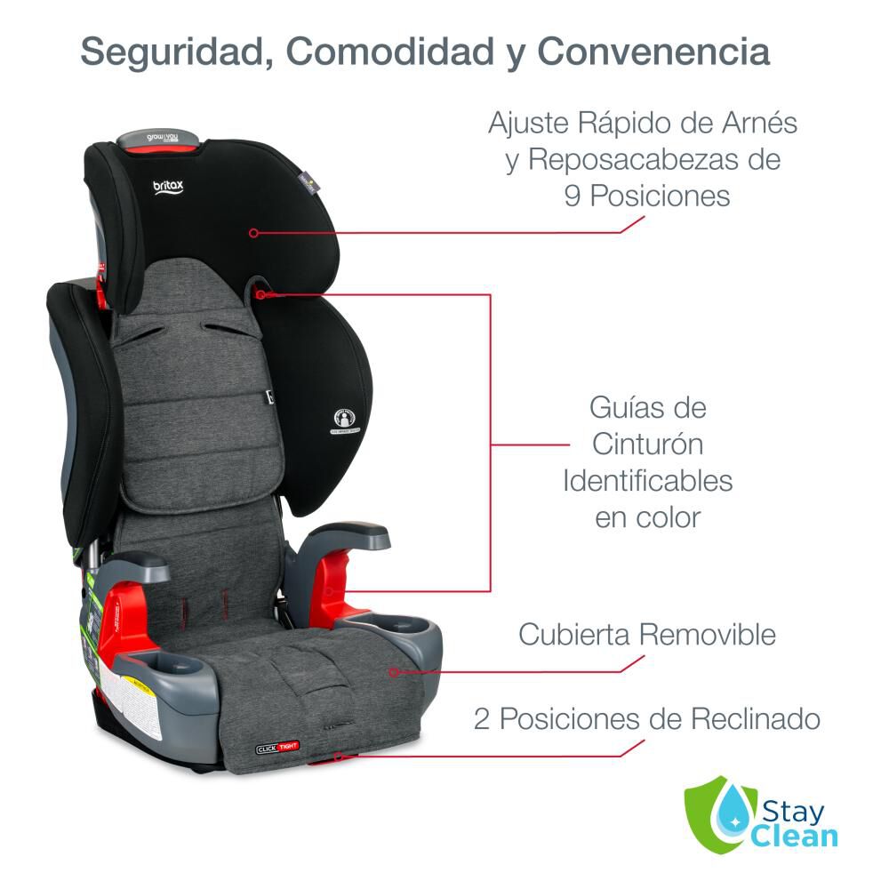 Silla De Auto Butaca Britax Grow With You Ct Stainless image number 4.0