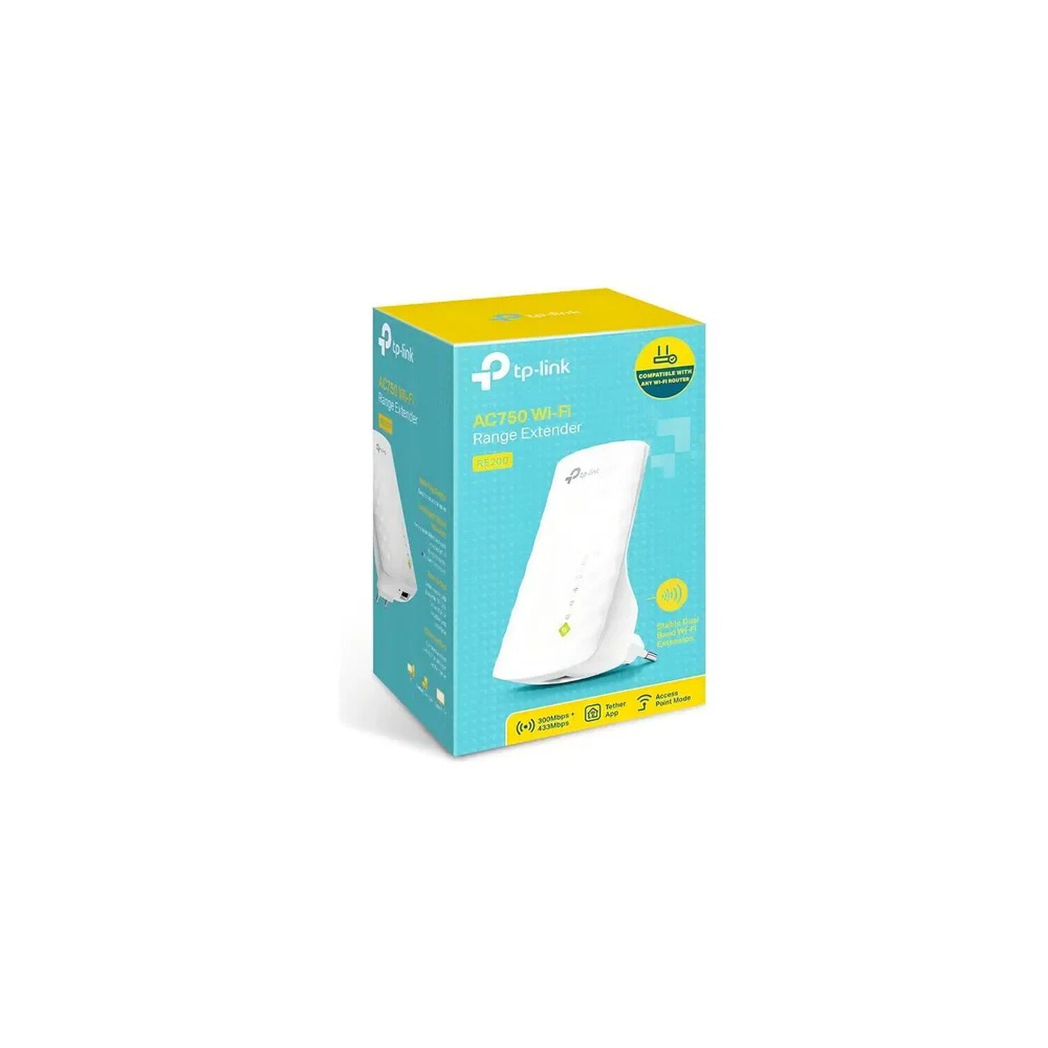 Extensor De Alcance, Access Point, Wmm Tp-link Repetidor V4 Re200 (br) 4.0 Blanco image number 3.0
