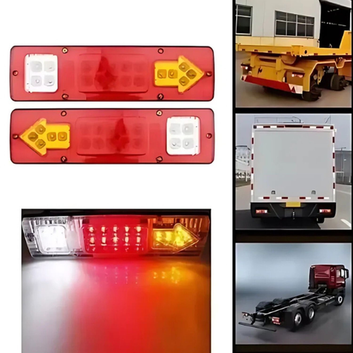 Kit 2 Focos Luz Led Trasera 24v Para Autos Camion Universal image number 1.0