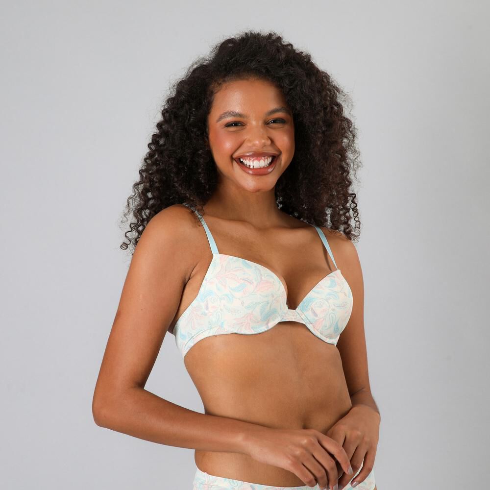 Pack 3x Sosten Balconet Push Up Micro Pr Flores image number 2.0