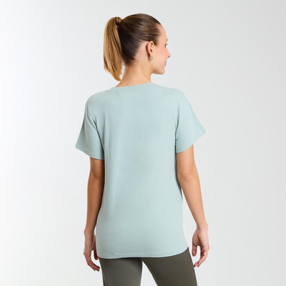 Polera Deportiva Manga Corta Cuello Redondo Mujer Wetland image number 3.0