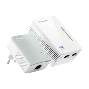 Kit Extensor Powerline Wifi Av600 Tp-link Tl-wpa4220kit, Hasta 600 Mbps, 2x Ethernet 10/100 Mbps