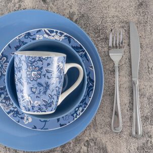 Juego De Vajilla Belle Noite Hortensia / 24 Piezas / 6 Personas