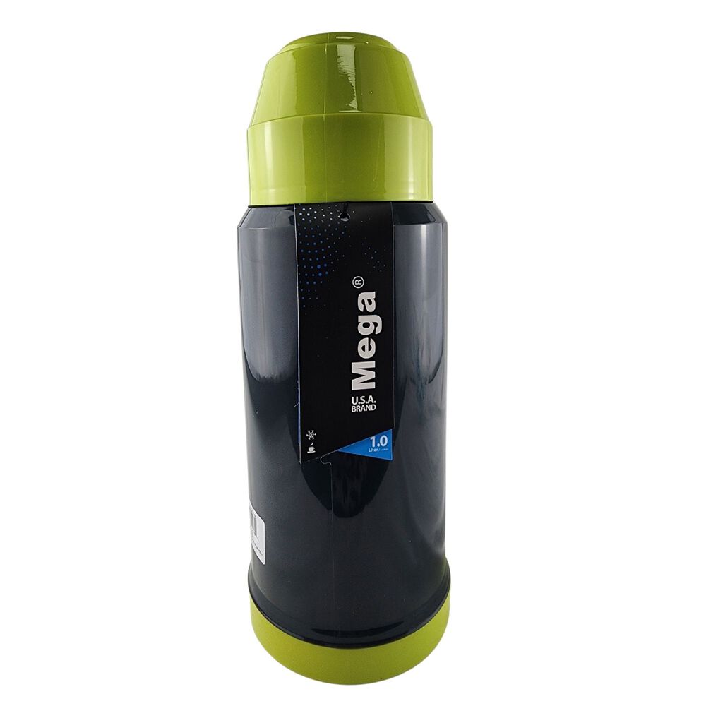 Termo Mega 1l New Megatemp Bebidas Calientes Frias Con Tazas Verde image number 4.0