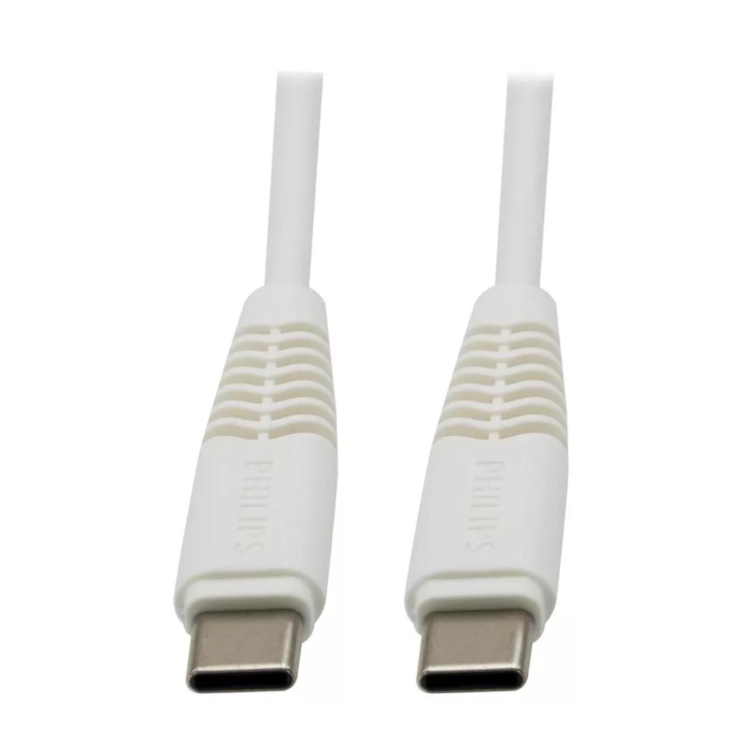 Cable Carga Rapida Usb C A Usb C 120cm Blanco 2dlc5531cb image number 1.0
