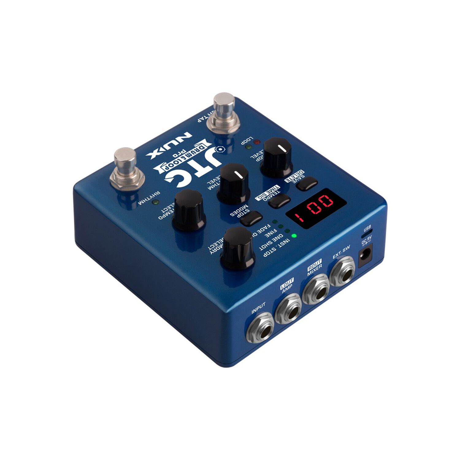Pedal Looper Y Caja De Ritmos Nux Para Guitarra Jtc Ndl-5 image number 3.0