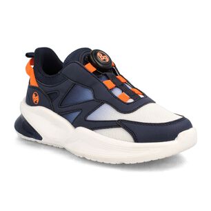 Zapatilla Ni&ntilde;o Bubblegummers Dynamic Azul-naranjo