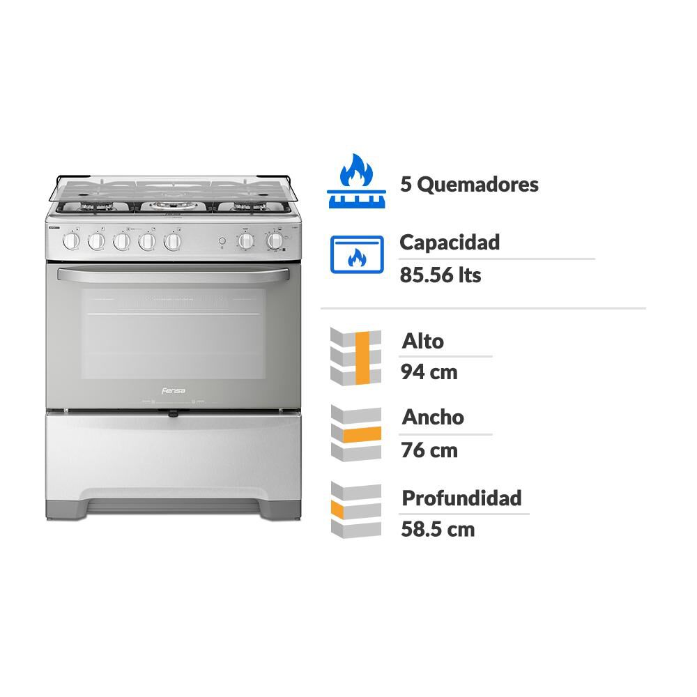 Cocina Fensa 5 Platos Premium F5500 | CompraloYa.cl