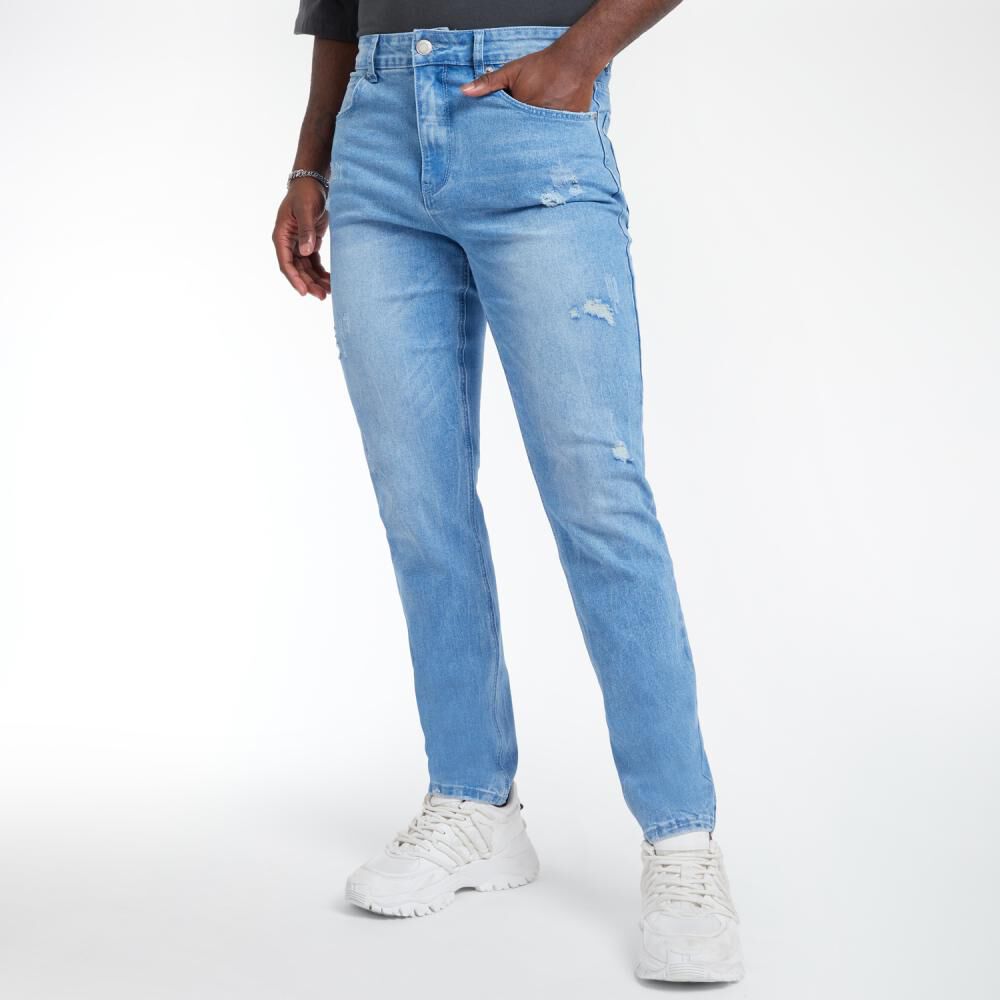Jeans Regular Tiro Medio Skinny Hombre Rolly Go image number 2.0