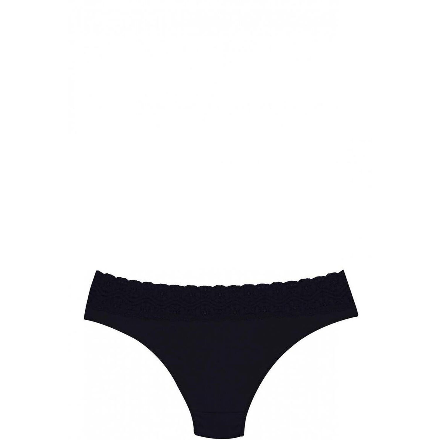 Bikini Algod&oacute;n Con Encaje Negro 2rios image number 4.0