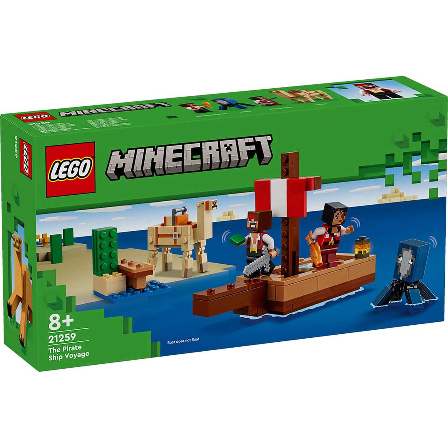 Lego Minecraft - El Viaje En El Barco Pirata - 21259 image number 7.0