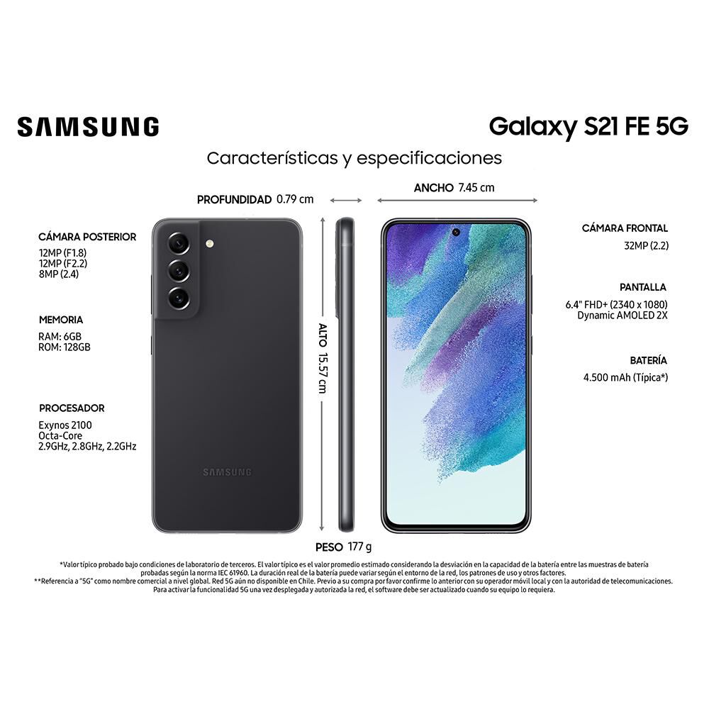Smartphone Samsung Galaxy S21 FE / 5G / 128 GB / Liberado image number 2.0
