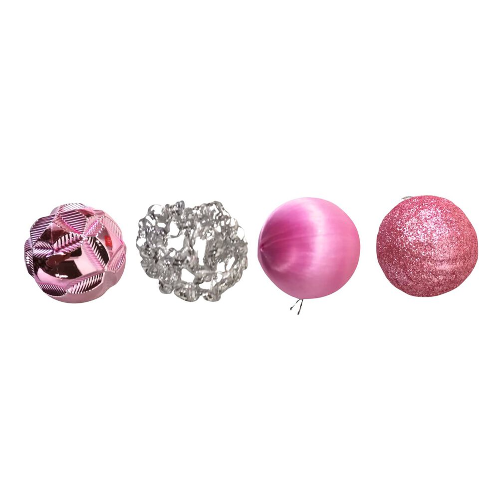 Set 15 Piezas Decoracion Bambalinas Diseño Plateado Rosa 6cm image number 2.0