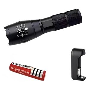 Linterna Led Cree Xml-t6 2000 Lumenes Recargable Cargador