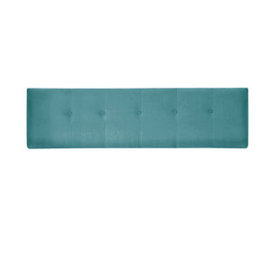 Respaldo Best Tela Velvet Turquesa 2 Plazas