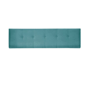 Respaldo Best Tela Velvet Turquesa 2 Plazas