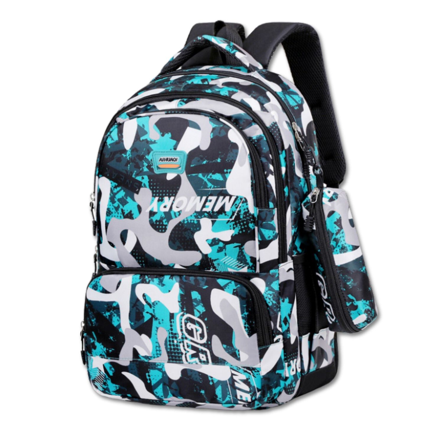 Mochila Escolar Juvenil Y Universitario 45cm Diseño Camuflaje Green Unisex image number 0.0