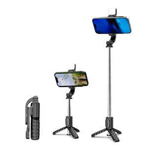 Bast&oacute;n Selfie Tr&iacute;pode Con Luz Led Y Control Remoto Bluetooth Q11s
